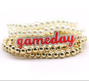 KB1005 Game Day Stretch 5 Piece Beaded Bracelet Set - MiMi Wholesale