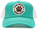 KBV1580 Less People More Dogs Meshback 5 Panel Ballcap - MiMi Wholesale