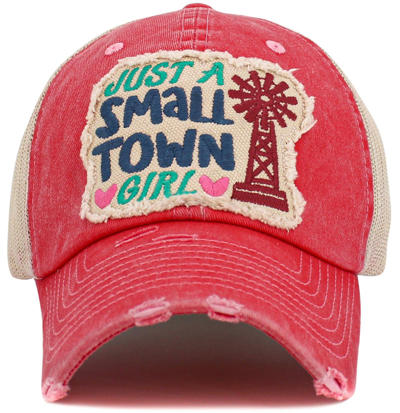 KBV1582 Just A Small Town Girl Meshback Ballcap - MiMi Wholesale