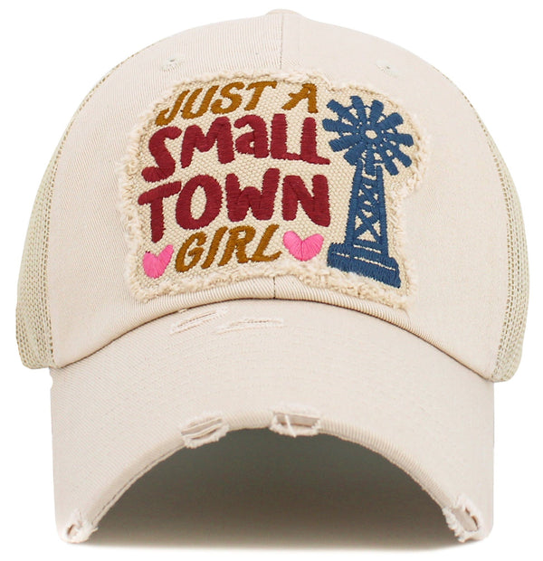 KBV1582 Just A Small Town Girl Meshback Ballcap - MiMi Wholesale