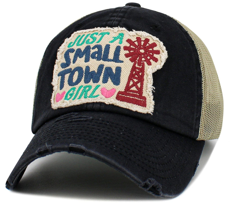 KBV1582 Just A Small Town Girl Meshback Ballcap - MiMi Wholesale