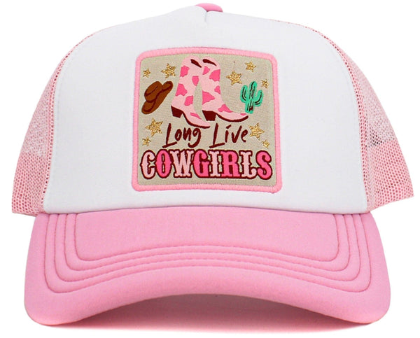 KBV1584 Long Live Cowgirls Meshback 5 Panel Ballcap - MiMi Wholesale