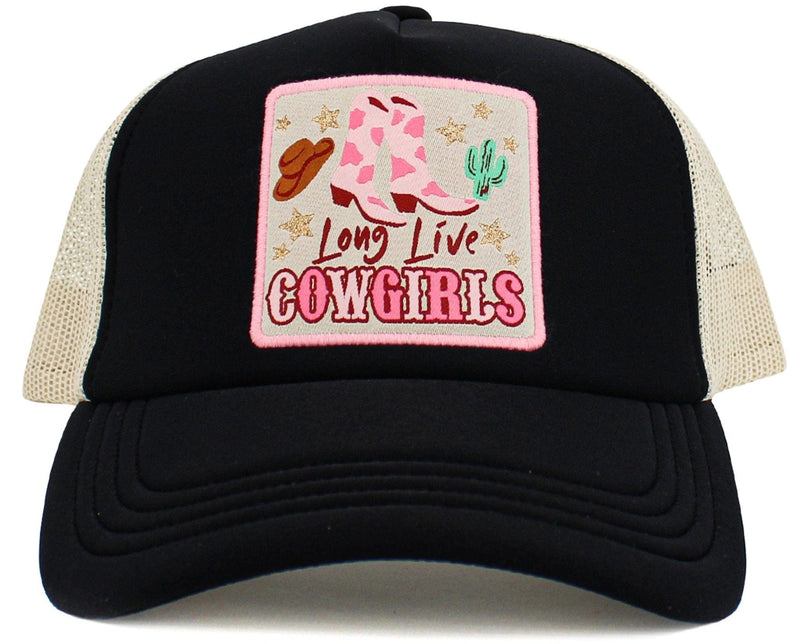 KBV1584 Long Live Cowgirls Meshback 5 Panel Ballcap - MiMi Wholesale