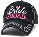 KBV1586 Bride SQUAD Washed Vintage Ballcap - MiMi Wholesale