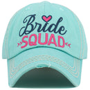 KBV1586 Bride SQUAD Washed Vintage Ballcap - MiMi Wholesale