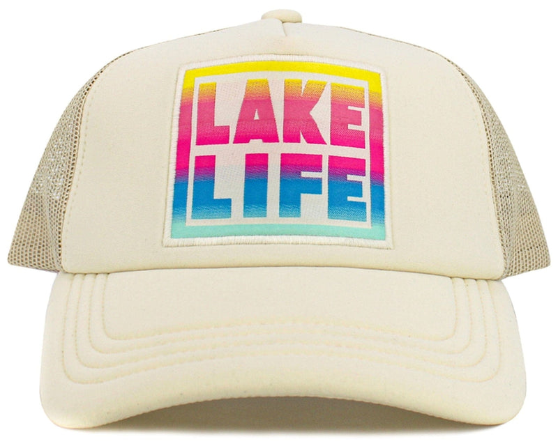 KBV1595 Lake Life Meshback Trucker Cap - MiMi Wholesale