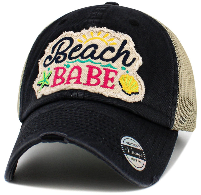 KBV1598 Shell Babe Meshback Baseball Cap - MiMi Wholesale