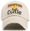 KBV1601 "Campfire Cutie" Vintage Washed Baseball Cap - MiMi Wholesale