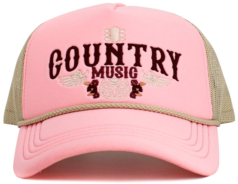 KBV1607 "Country Music" Vintage Washed Baseball Cap - MiMi Wholesale