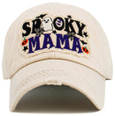 KBV1609 "Spooky Mama" Vintage Washed Baseball Cap - MiMi Wholesale