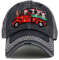 KBV1613 Christmas Animal Farm Truck Baseball Cap - MiMi Wholesale