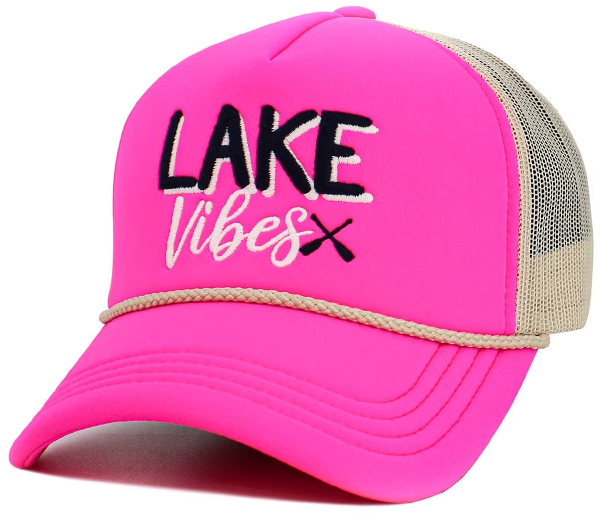 KBV1617 Lake Vibes Foam Trucker Mesh Cap - MiMi Wholesale