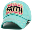 KBV1625 Walk By Faith Vintage Baseball Cap - MiMi Wholesale