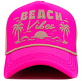 KBV1628 Beach Vibes Foam Trucker Mesh Cap - MiMi Wholesale