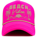 KBV1628 Beach Vibes Foam Trucker Mesh Cap - MiMi Wholesale