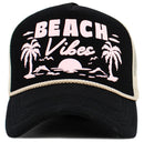 KBV1628 Beach Vibes Foam Trucker Mesh Cap - MiMi Wholesale