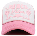 KBV1628 Beach Vibes Foam Trucker Mesh Cap - MiMi Wholesale