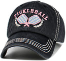 KBV1630 Pickleball Vintage Baseball Cap - MiMi Wholesale