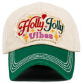 KBV1635 Holly Jolly Vibes Vintage Baseball Cap - MiMi Wholesale