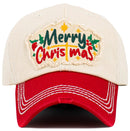 KBV1636 Merry Christmas Vintage Baseball Cap - MiMi Wholesale