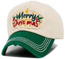 KBV1636 Merry Christmas Vintage Baseball Cap - MiMi Wholesale