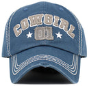 KBV1639 Cowgirl Vintage Baseball Cap - MiMi Wholesale
