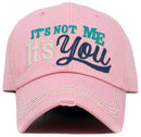 KBV1640 It's Not Me Vintage Baseball Cap - MiMi Wholesale
