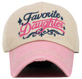 KBV1641 Favorite Daughter Vintage Baseball Cap - MiMi Wholesale
