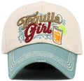 KBV1642 Tequila Girl Vintage Baseball Cap - MiMi Wholesale