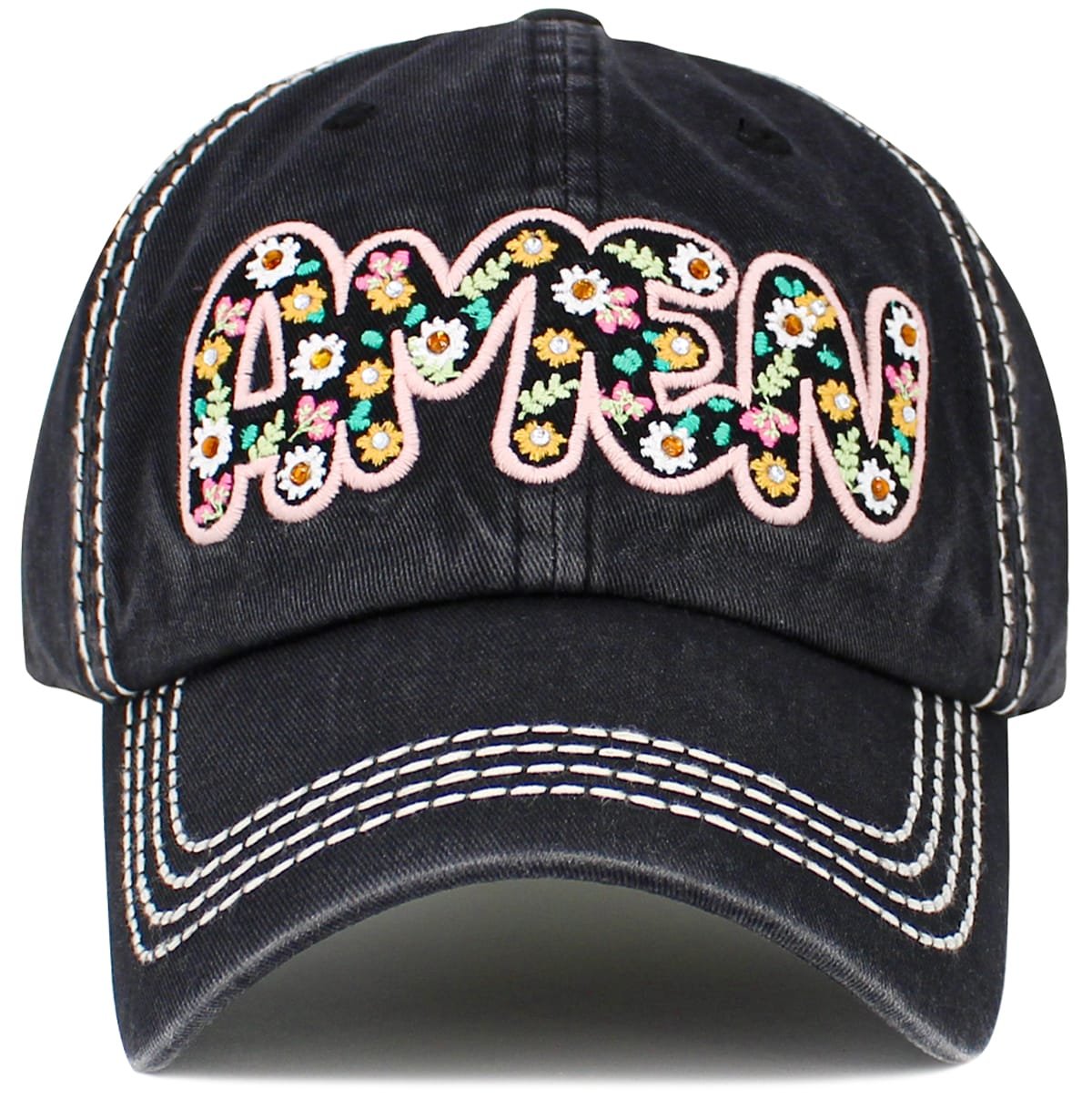 KBV1643 Amen Vintage Baseball Cap - MiMi Wholesale