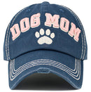 KBV1646 Dog Mom Paw Vintage Baseball Cap - MiMi Wholesale