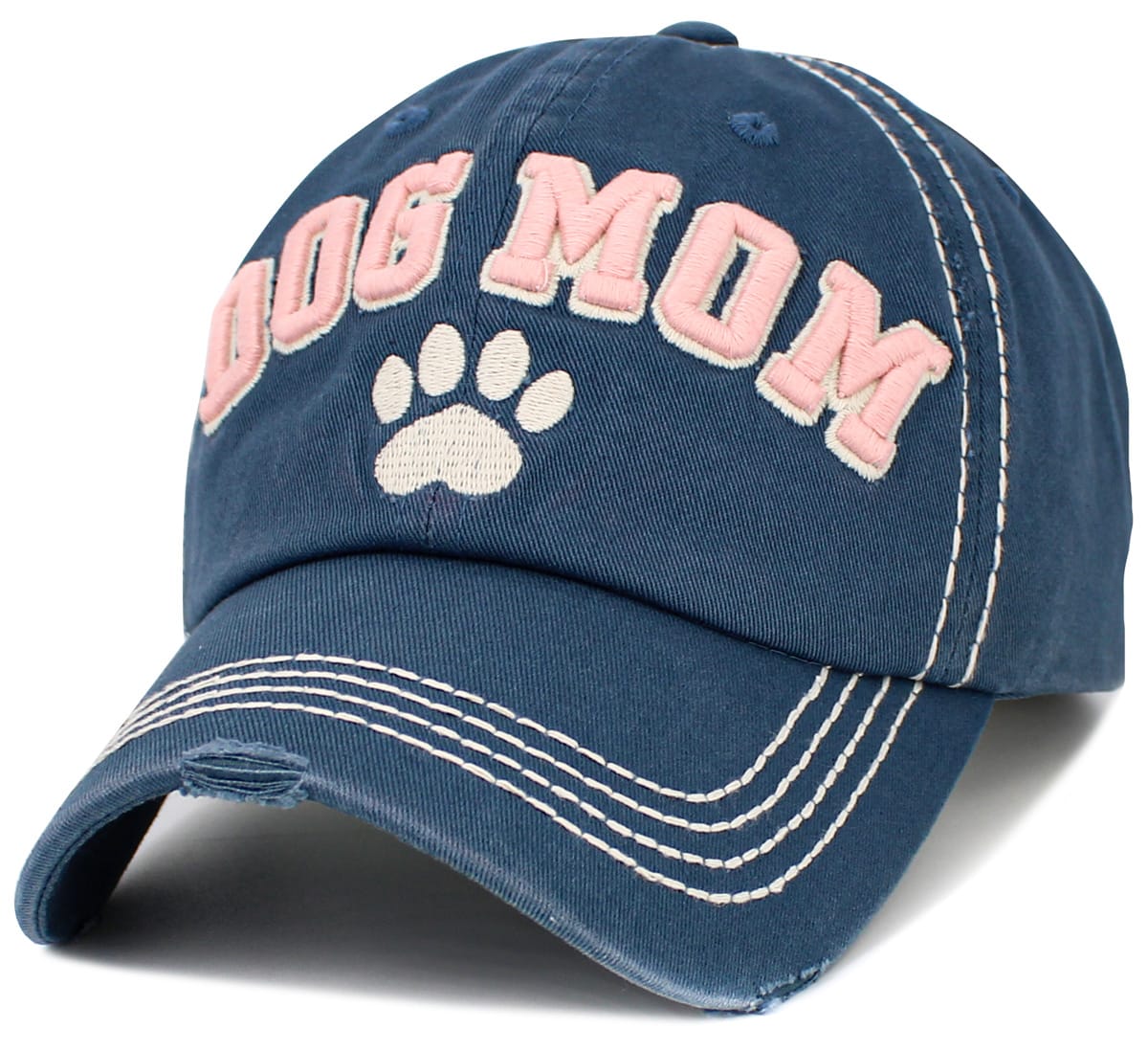 KBV1646 Dog Mom Paw Vintage Baseball Cap - MiMi Wholesale