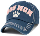 KBV1646 Dog Mom Paw Vintage Baseball Cap - MiMi Wholesale
