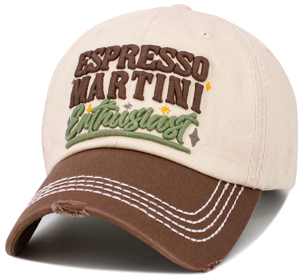 KBV1647 Espresso Martini Enthusiast Vintage Baseball Cap - MiMi Wholesale