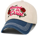 KBV1651 Rooted In Christ Vintage Baseball Cap - MiMi Wholesale