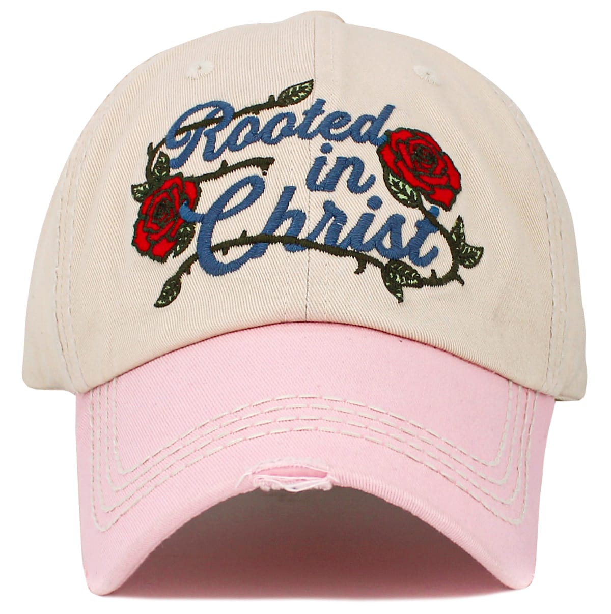 KBV1651 Rooted In Christ Vintage Baseball Cap - MiMi Wholesale