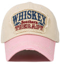 KBV1654 Whiskey Southern Therapy Vintage Baseball Cap - MiMi Wholesale