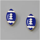 KE1000 Football Gameday Post Earrings - MiMi Wholesale