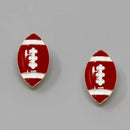 KE1000 Football Gameday Post Earrings - MiMi Wholesale