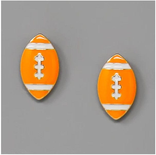 KE1000 Football Gameday Post Earrings - MiMi Wholesale