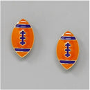 KE1000 Football Gameday Post Earrings - MiMi Wholesale