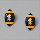 KE1000 Football Gameday Post Earrings - MiMi Wholesale
