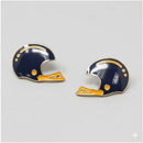 KE1001 Football Helmet Gameday Post Earrings - MiMi Wholesale