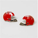 KE1001 Football Helmet Gameday Post Earrings - MiMi Wholesale