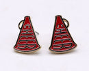 KE1004 Cheer Horn Gameday Post Earrings - MiMi Wholesale