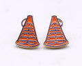 KE1004 Cheer Horn Gameday Post Earrings - MiMi Wholesale