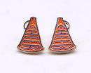 KE1004 Cheer Horn Gameday Post Earrings - MiMi Wholesale