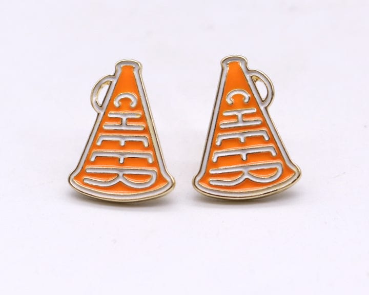 KE1004 Cheer Horn Gameday Post Earrings - MiMi Wholesale