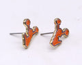 KE1005 Cheerleader Gameday Post Earrings - MiMi Wholesale
