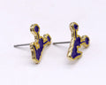 KE1005 Cheerleader Gameday Post Earrings - MiMi Wholesale